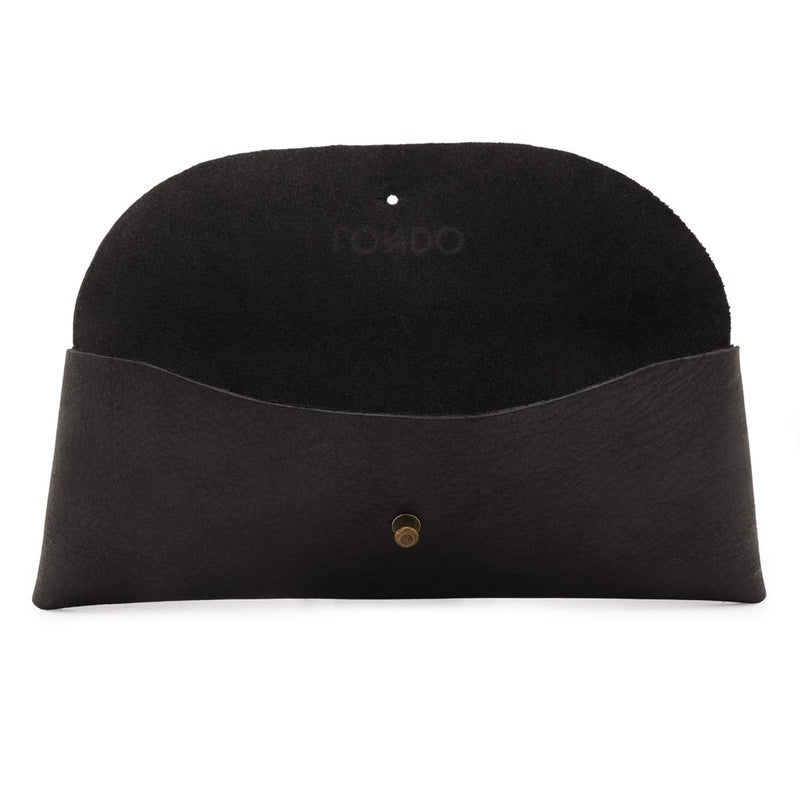 Londo Genuine Leather Retro Pen and Pencil Case - Metal Snap Fastener, Pencil Pouch Stationery Bag - Image 3